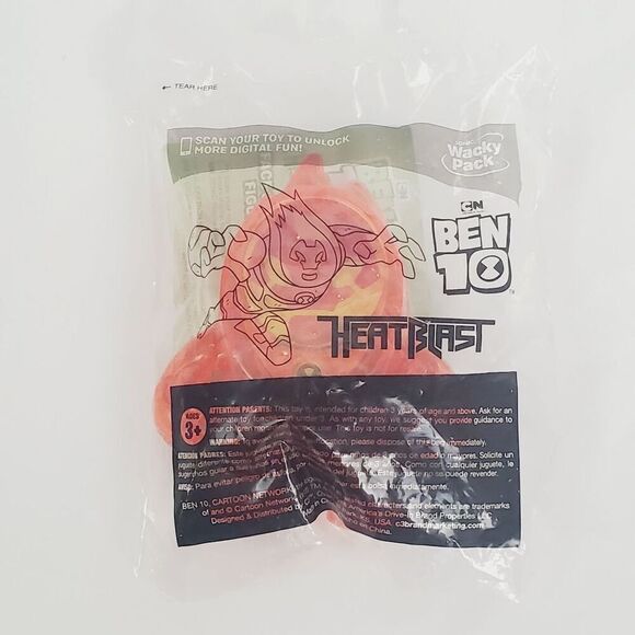 Sonic Wacky Pack, Ben 10 Face Shifting Figures, Heat Blast - Picture 1 of 3